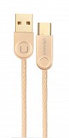 Купить Кабель USB Type-C USAMS US-SJ121 U-Ming Braided 1м золото оптом, в розницу в ОРЦ Компаньон