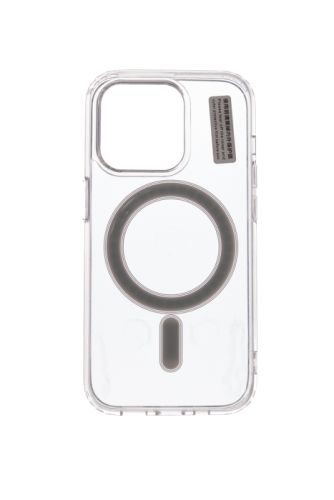 Чехол-накладка для iPhone 14 Clear TPU поддержка MagSafe Pop-up window прозрачный коробка оптом, в розницу Центр Компаньон