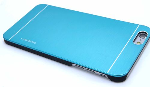 Чехол-накладка для iPhone 6/6S Plus  MOTOMO металл/пластик голубо оптом, в розницу Центр Компаньон фото 3