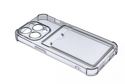 Чехол-накладка для iPhone 15 Pro VEGLAS Air Pocket черно-прозрачный оптом, в розницу Центр Компаньон фото 2