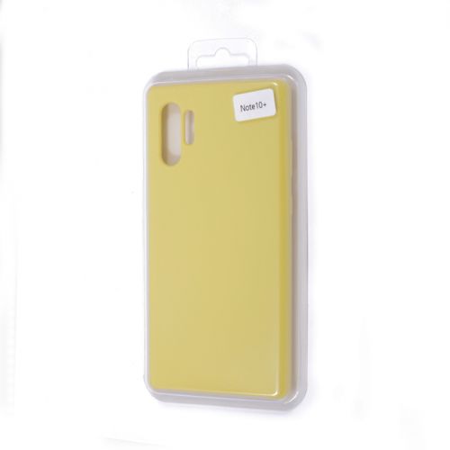 Чехол-накладка для Samsung N975 Note 10+ SILICONE CASE NL желтый (20) - фото