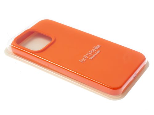 Чехол-накладка для iPhone 15 Pro Max VEGLAS SILICONE CASE NL закрытый персиковый (2) оптом, в розницу Центр Компаньон фото 2