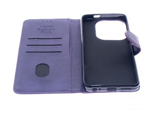Чехол-книжка для Tecno Spark GO 2024 VEGLAS BUSINESS PLUS фиолетовый - оптовая продажа фото 3 Чехол-книжка для Tecno Spark GO 2024 VEGLAS BUSINESS PLUS фиолетовый - фото фото 3