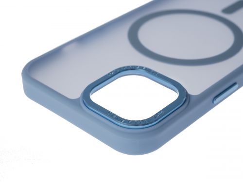 Чехол-накладка для iPhone 14 VEGLAS Fog Magnetic синий - оптовая продажа фото 3 Чехол-накладка для iPhone 14 VEGLAS Fog Magnetic синий - фото фото 3