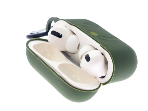 Чехол для наушников Airpods Pro Silicone хаки - оптовая продажа фото 4 Чехол для наушников Airpods Pro Silicone хаки - фото фото 4