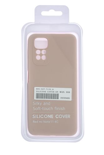 Чехол-накладка для XIAOMI Redmi Note 11 SILICONE CASE OP закрытый светло-розовый (18) оптом, в розницу Центр Компаньон фото 4