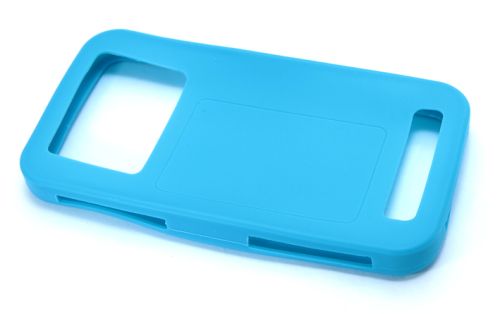 Чехол-накладка универсальная 4.3-4.8 TPU голубой оптом, в розницу Центр Компаньон