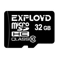 Карта памяти MicroSD 32 Gb Класс 10 Exployd без адаптера - фото