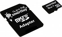 Карта памяти MicroSD 16 Gb Класс 10 Smart Buy адаптер - фото
