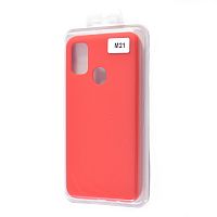 Купить Чехол-накладка для Samsung M215F M21 VEGLAS SILICONE CASE закрытый красный (1) оптом, в розницу в ОРЦ Компаньон