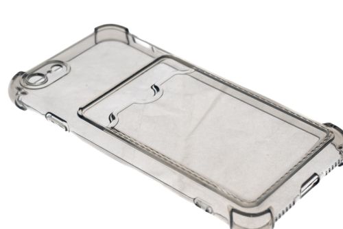 Чехол-накладка для iPhone 7/8/SE VEGLAS Air Pocket черно-прозрачный оптом, в розницу Центр Компаньон фото 2