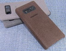 Купить Чехол-накладка для Samsung N950F Note 8 HIHA CANVAS коричневый оптом, в розницу в ОРЦ Компаньон