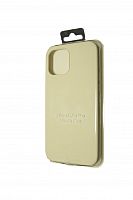Чехол-накладка для iPhone 12 Pro Max SILICONE CASE закрытый кремовый (11) - фото