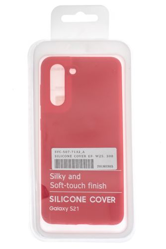 Чехол-накладка для Samsung G991 S21 SILICONE CASE OP закрытый красный (1) оптом, в розницу Центр Компаньон фото 4