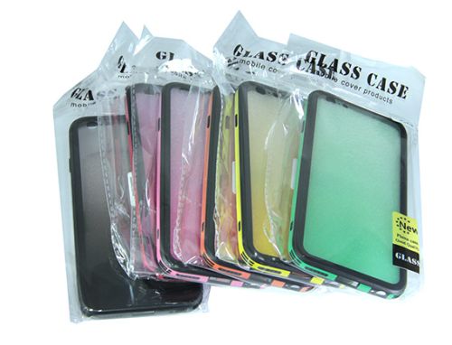 Чехол-накладка для iPhone 7/8/SE GRADIENT TPU+Glass черный оптом, в розницу Центр Компаньон фото 2