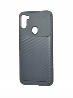 Чехол-накладка для Samsung A115F A11/M11 BECATION BEETLES CARBON TPU ANTISHOCK черный - фото