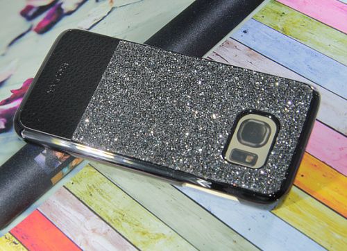Чехол-накладка для Samsung G930F S7 HOJAR стразы КОЖА черный - оптовая продажа фото 3 Чехол-накладка для Samsung G930F S7 HOJAR стразы КОЖА черный - фото фото 3
