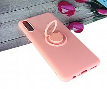 Чехол-накладка для Samsung A505F A50 SOFT TOUCH TPU КОЛЬЦО коралловый - фото