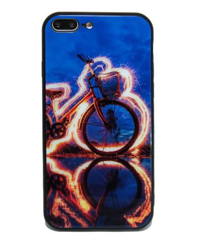 Чехол-накладка для iPhone 7/8 Plus LOVELY GLASS TPU велосипед коробка - оптовая продажа Чехол-накладка для iPhone 7/8 Plus LOVELY GLASS TPU велосипед коробка - фото