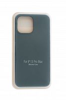 Чехол-накладка для iPhone 13 Pro Max VEGLAS SILICONE CASE закрытый хвойно-зеленый (58) - фото