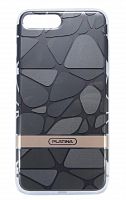 Чехол-накладка для iPhone 7/8 Plus PLATINA TPU+PC Фигуры черный - фото