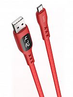 Купить Кабель USB-Micro USB HOCO S6 Sentinel LED 2.4A 1.2м красный оптом, в розницу в ОРЦ Компаньон