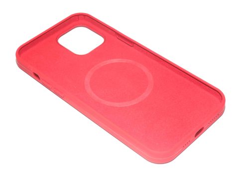 Чехол-накладка для iPhone 12 Pro Max SILICONE TPU NL поддержка MagSafe красный коробка оптом, в розницу Центр Компаньон фото 3