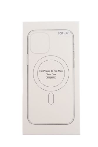Чехол-накладка для iPhone 13 Pro Max Clear TPU поддержка MagSafe Pop-up window прозрачный коробка оптом, в розницу Центр Компаньон фото 4