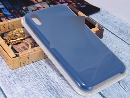 Чехол-накладка для iPhone XS Max SILICONE CASE AAA синий горизонт оптом, в розницу Центр Компаньон фото 2