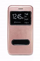 Чехол-книжка для iPhone 6/6S Plus BUSINESS TWO WINDOW розовое золото - фото
