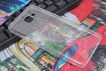 Чехол-накладка для SAMSUNG A710 YOUNICOU стразы Россыпь PC+TPU - фото