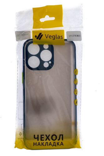 Чехол-накладка для iPhone 15 Pro Max VEGLAS Fog синий оптом, в розницу Центр Компаньон фото 3