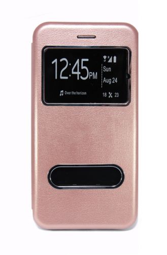 Чехол-книжка для iPhone 6/6S Plus BUSINESS TWO WINDOW розовое золото - оптовая продажа Чехол-книжка для iPhone 6/6S Plus BUSINESS TWO WINDOW розовое золото - фото