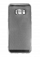 Чехол-накладка для Samsung G950H S8 C-CASE РАМКА перфор TPU серебро - фото