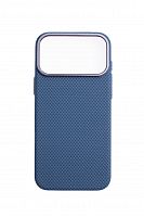 Чехол-накладка для iPhone 17 Pro Max PiBlue PL-99 Carbon Nanofiber синий - фото