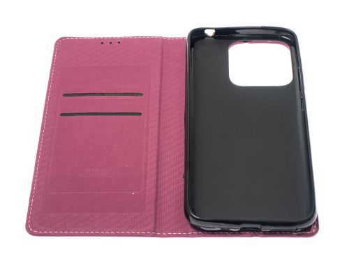 Чехол-книжка для XIAOMI Redmi 10A VEGLAS RICH бордовый - фото фото 3