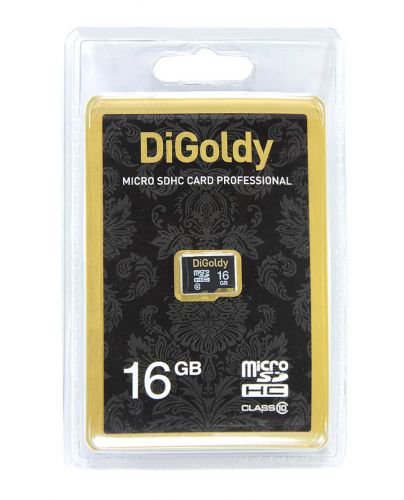 Карта памяти MicroSD 16 Gb Класс 10 DiGoldy без адаптера - оптовая продажа фото 2 Карта памяти MicroSD 16 Gb Класс 10 DiGoldy без адаптера - фото фото 2
