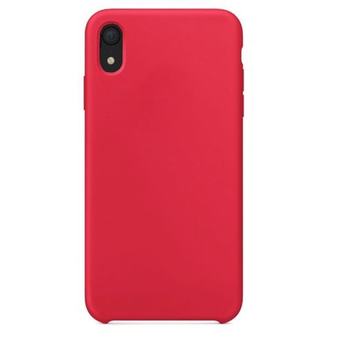 Чехол-накладка для iPhone XR SILICONE CASE AAA красный - фото