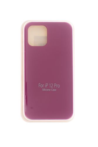 Чехол-накладка для iPhone 12/12 Pro VEGLAS SILICONE CASE закрытый сангрия (56) - фото