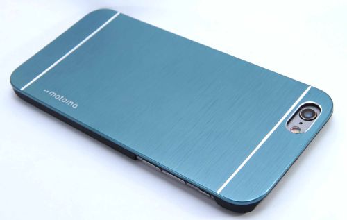 Чехол-накладка для iPhone 6/6S MOTOMO металл/пластик голубой оптом, в розницу Центр Компаньон фото 2