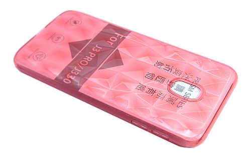 Чехол-накладка для Samsung J530 J5 JZZS Diamond TPU прозрачно-красный - фото фото 2