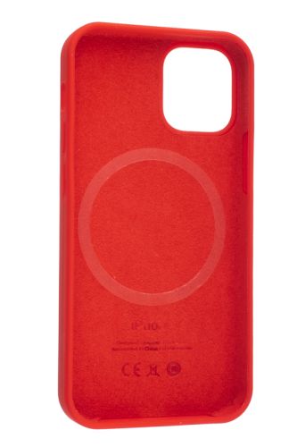Чехол-накладка для iPhone 12 Mini SILICONE TPU поддержка MagSafe красный коробка оптом, в розницу Центр Компаньон фото 3