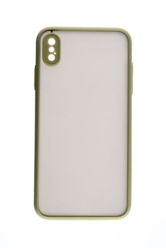Чехол-накладка для iPhone XS Max VEGLAS Fog оливковый - фото