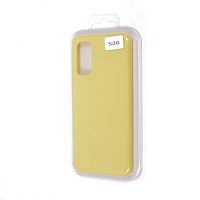 Чехол-накладка для Samsung G980F S20 SILICONE CASE NL желтый (20) - фото