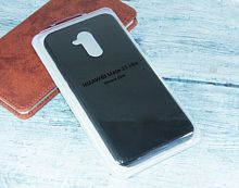 Чехол-накладка для HUAWEI Mate 20 Lite SILICONE CASE закрытый черный (3)																										 - фото