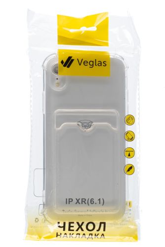 Чехол-накладка для iPhone XR VEGLAS Air Pocket прозрачный оптом, в розницу Центр Компаньон фото 4