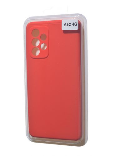 Чехол-накладка для Samsung A525F A52 VEGLAS SILICONE CASE закрытый красный (1) оптом, в розницу Центр Компаньон