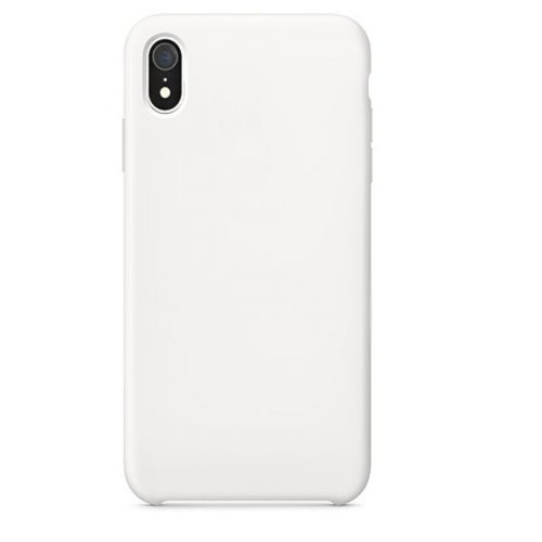 Чехол-накладка для iPhone XR SILICONE CASE AAA белый - оптовая продажа Чехол-накладка для iPhone XR SILICONE CASE AAA белый - фото