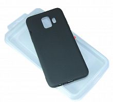 Чехол-накладка для Samsung G960F S9 SOFT TOUCH TPU ЛОГО черный - фото