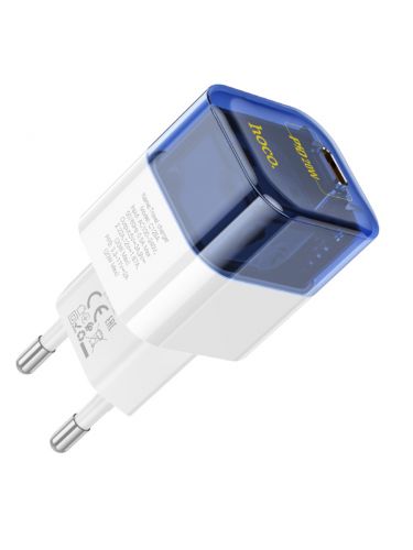СЗУ Type-C HOCO C125A 3A PD20W прозрачно-голубой - оптовая продажа фото 3 СЗУ Type-C HOCO C125A 3A PD20W прозрачно-голубой - фото фото 3